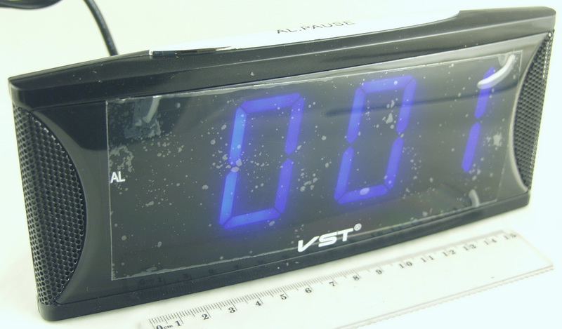 Часы-будильник электронные VST-719-5 (син. циф.)