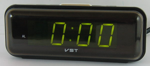 Часы-будильник электронные VST-738-2 (зел. циф.)