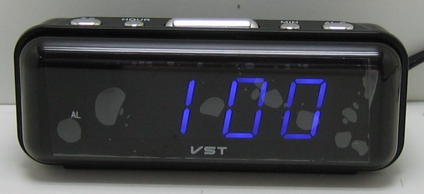 Часы-будильник электронные VST-738-5 (син. циф.)