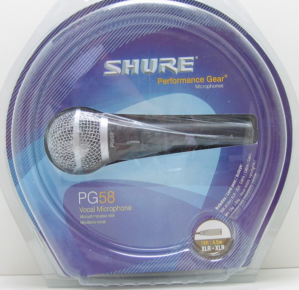 Микрофон  SHURE PG-58 (блист.)