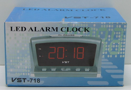 Часы-будильник электронные VST-718-1 (крас. циф.)