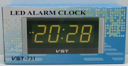 Часы-будильник электронные VST-731-5 (син. циф.)
