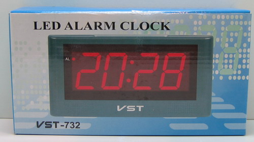 Часы-будильник электронные VST-732-5 (син. циф.)