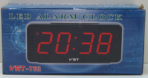 Часы-будильник электронные VST-763-1 (крас. циф.)