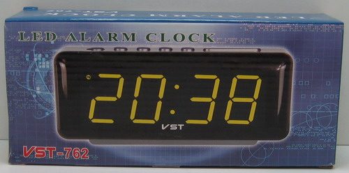 Часы-будильник электронные VST-762-1 (крас. циф.)