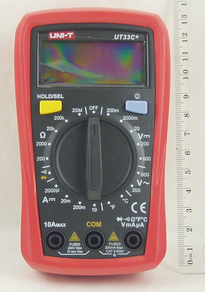 Цифровой Мультиметр UNI-T UT-33C+ (в калоше) с темп.