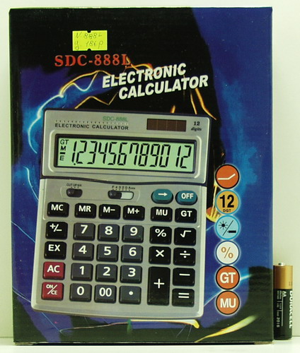 Калькулятор 888 (SDC-888L) 12 разр. больш. экр.