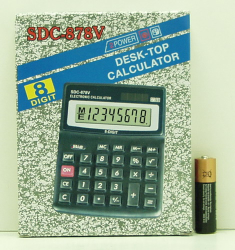Калькулятор 878 (SDC-878V) 8 разр. сред.