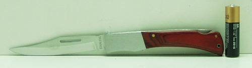 Нож 9012 (003B) средний деревяная ручка раскладной