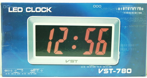 Часы-будильник электронные VST-780-1 (крас. циф.)