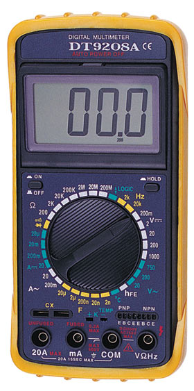 Цифровой Мультиметр DT-9208A темп, част, с описан