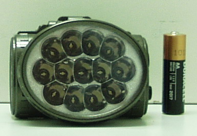Фонарь налобный №308-1898 (13 ламп ярк.+ акк., ЗУ)