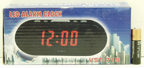 Часы-будильник электронные VST-715-1 (крас. циф.)