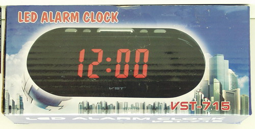 Часы-будильник электронные VST-715-4 (ярк. зел. циф.)