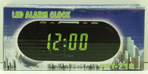 Часы-будильник электронные VST-715-5 (син. циф.)