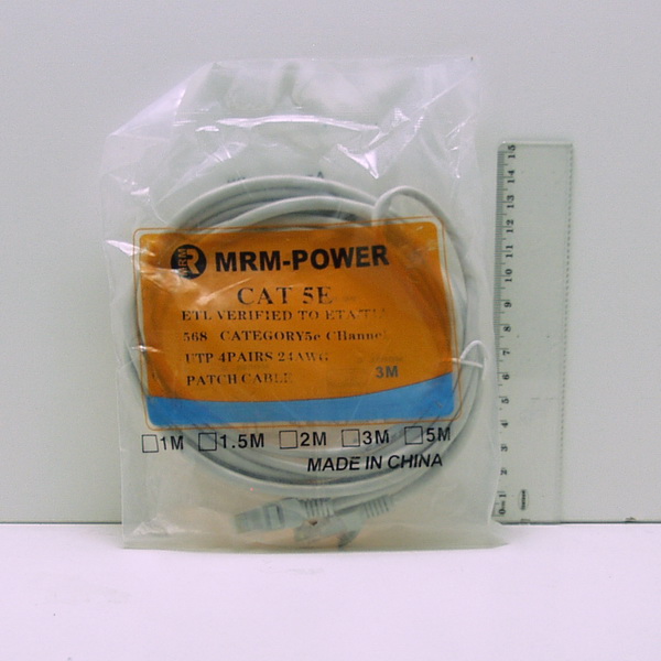 Кабель UTP (патч-корд) 5E 3м MR-3M