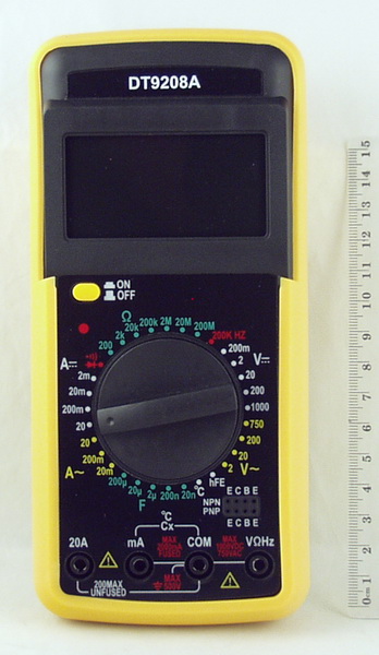 Цифровой Мультиметр DT-9208 II темп, част, с описан