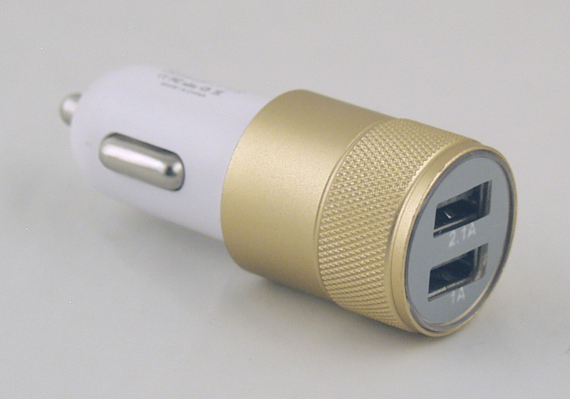 Зарядное устройство (2 USB) 5V 2,1/1A прикур. C-5018