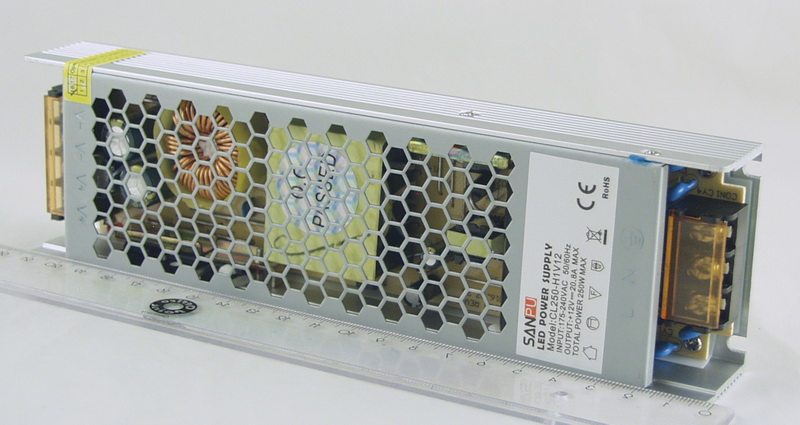 Блок питания для  светодиодных лент (20A 12V) CD-250W SANPU 7 выходов