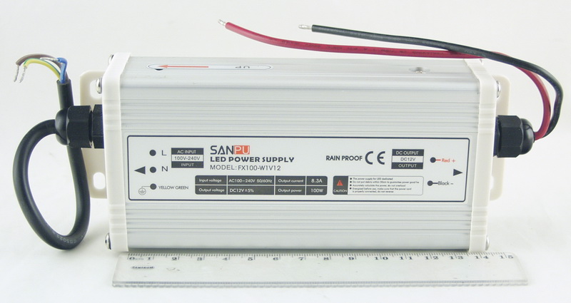 Блок питания для  светодиодных лент (8A 12V) CD-100W SANPU