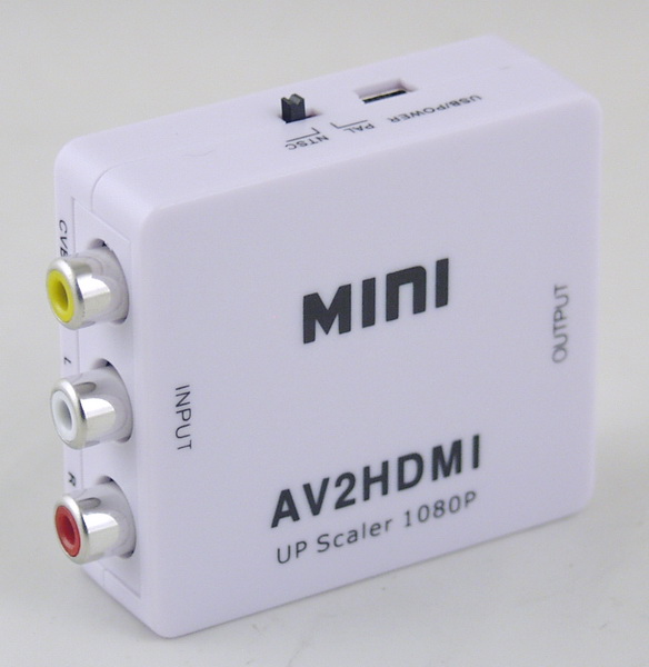 Переходник  AV-HDMI (конвертер) белый H-125
