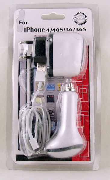 Зарядное устройство для IPHONE 5 от сети, прикур. HY-013A