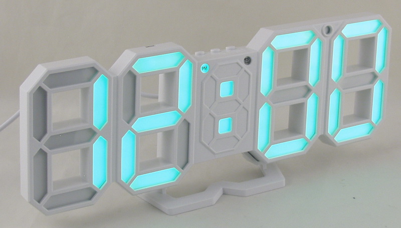 Часы-будильник электронные VST-883-4 (ярко-зелен. циф.)