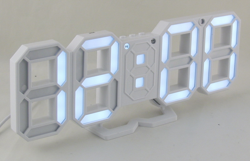 Часы-будильник электронные VST-883-6 (белые циф.)