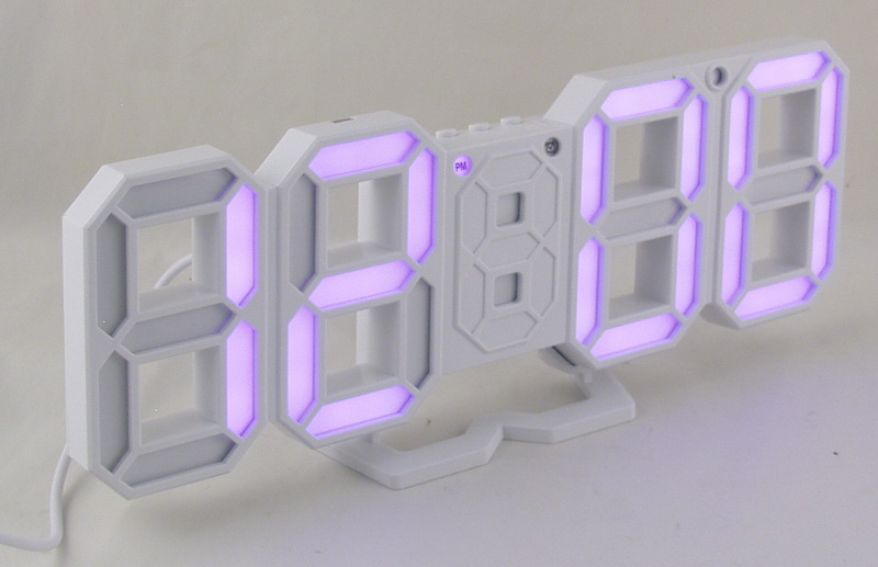 Часы-будильник электронные VST-883-7 (сиренев циф.)