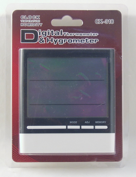 Термометр + гигрометр цифровой CX-318 с часами