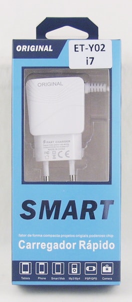 Сетевое зарядное устройство с кабелем LIGHTNING 2,1A ET-Y02-I7+USB