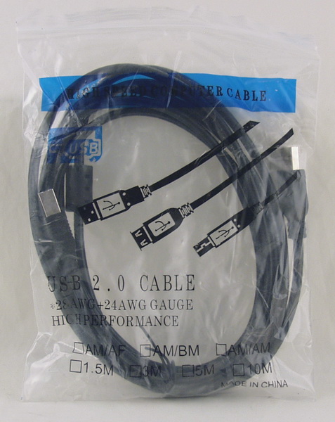 Кабель для принтера  3м DL-32 (A417) USB 2.0 A(M) - B(M) черный, с фильтром
