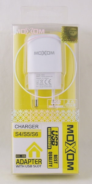 Сетевое зарядное устройство с кабелем LIGHTNING 2A MOXOM M-352-I5 (KH-06) USB