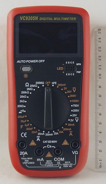 Цифровой Мультиметр VC-9205N 20A Max (в калоше)