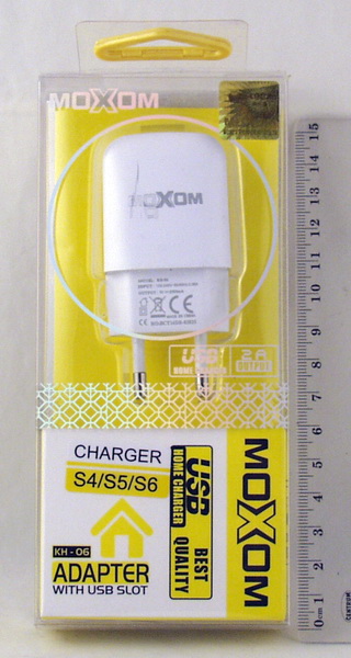 Сетевое зарядное устройство с кабелем LIGHTNING 2,1A MOXOM KH-06-I5 USB