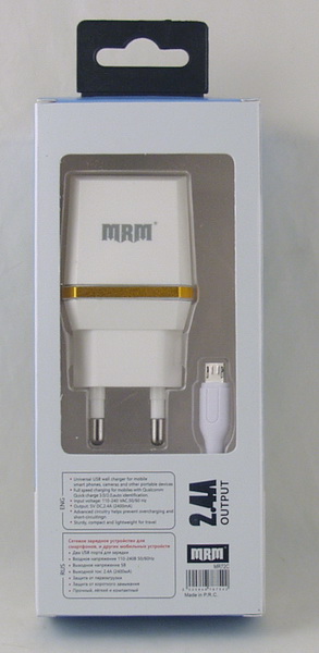 Сетевое зарядное устройство с кабелем SAMSUNG 2,4A C-72C-V8 USB MRM быстрая зарядка