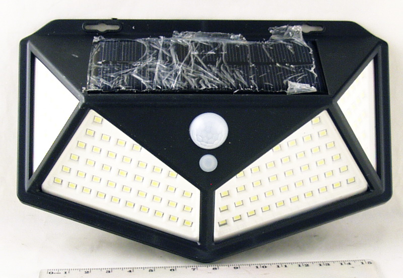 Светодиодный светильник YG1286 с датчиком движения 114 ламп с солнечной батареей