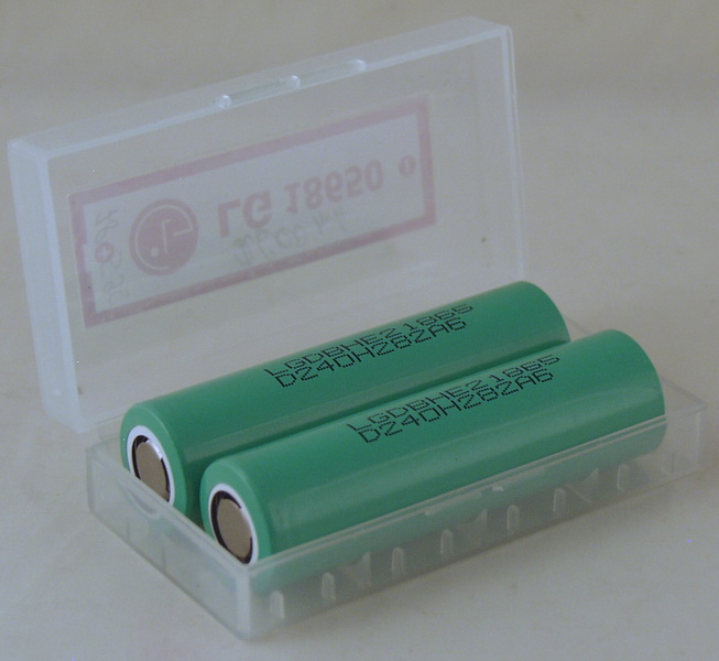 Аккумулятор 18650 3200mA LGDBHE2 iпо 2шт) зеленые промышл.