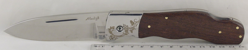 Нож 5280 раскладной с деревяной ручкой