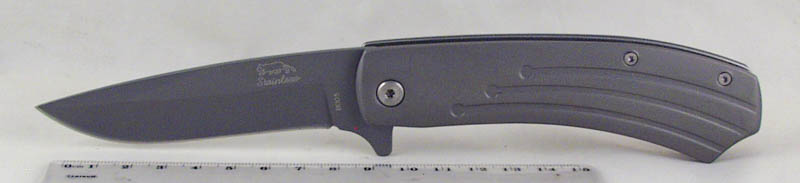 Нож 005 (AC-B005) раскладной металлическая ручка FANG