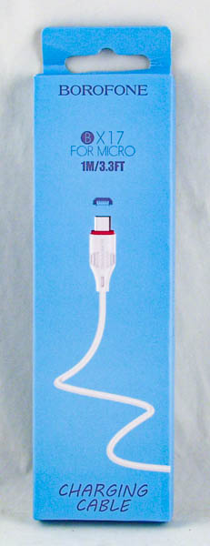 Кабель SAMSUNG 1м BX-17-V8 белый в короб. BOROFONE