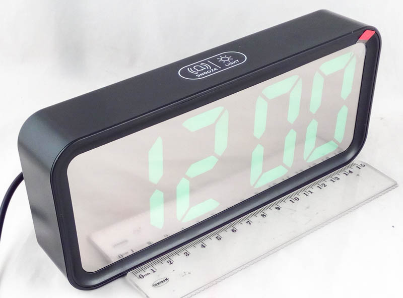 Часы-будильник электронные DT-6508 (зел. циф.)