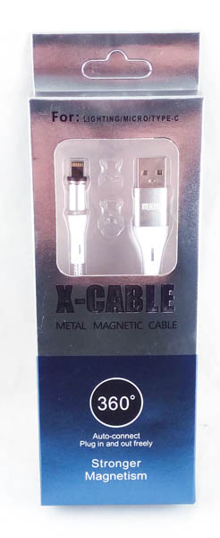 Кабель LIGHTNING 1м F-360-IP MRM магнитный