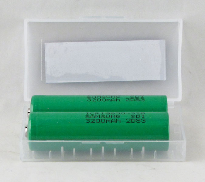 Аккумулятор 18650 3200mA SAMSUNG бытовые (по 2шт) зеленые