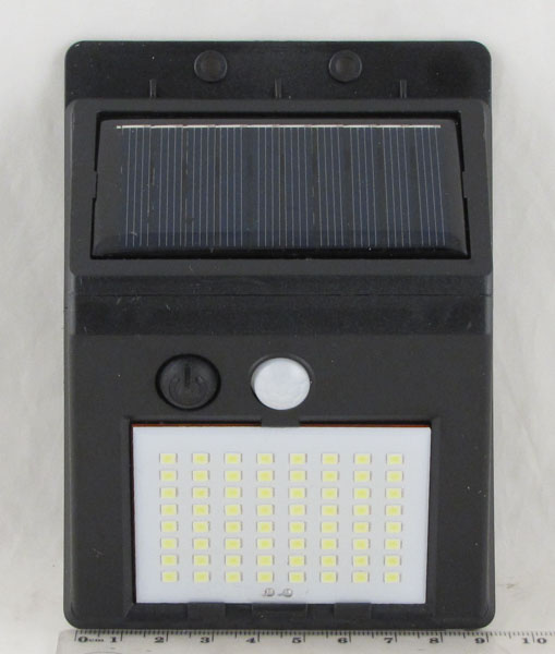 Светодиодный светильник YG-1555-64 с датчиком движения 64 ламп с солнечной батареей