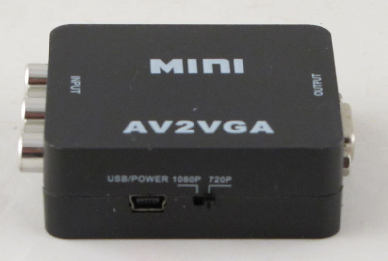 Переходник  AV-VGA Mini 1080p (конвертер) H-128 черный