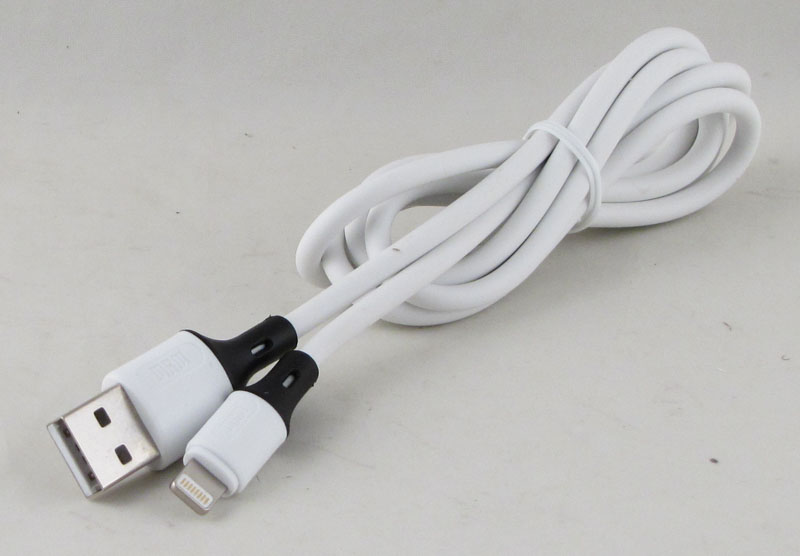 Кабель LIGHTNING 1,2м R-50-IP силиконовый белый