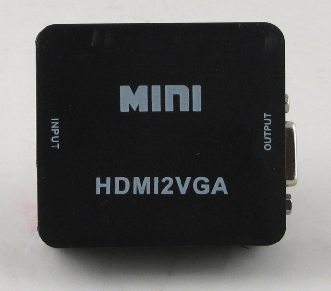 Переходник HDMI-VGA (конвертер) черный H-120(1584)