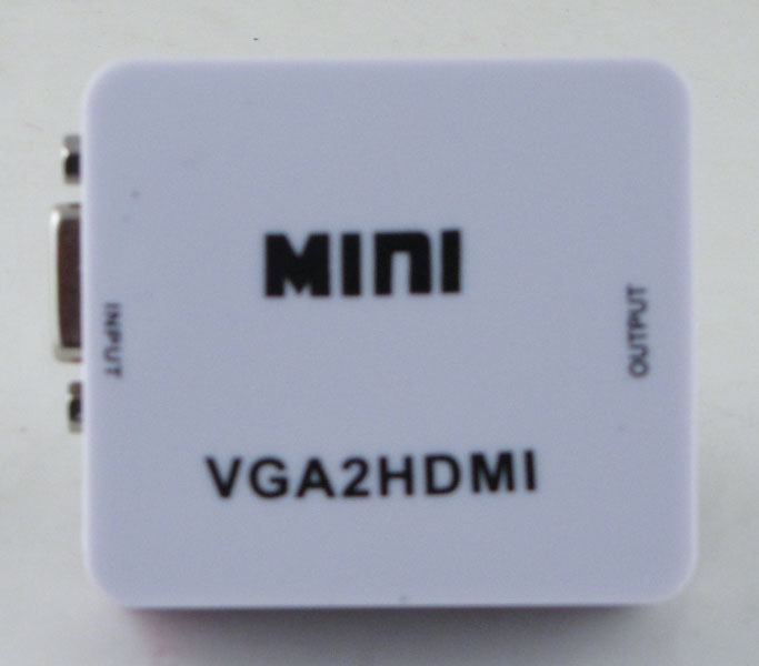 Переходник  VGA-HDMI (конвертер) белый H-127