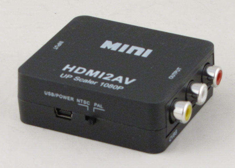 Переходник HDMI-AV (конвертер) черный H-122